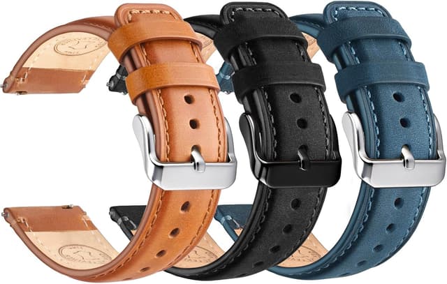 Thumbnail 6 de Wristitani 3er Set Leder Uhrenarmband 20/22 mm