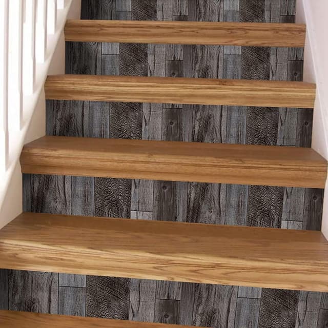 Thumbnail 5 de Yun-aeon Gray Wood Peel and Stick Wallpaper 34.6" 📐