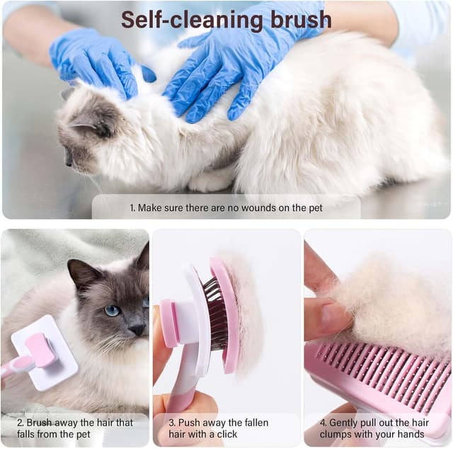 Thumbnail 2 de Vinabo Cat Brush 2-in-1 Slicker for Pets