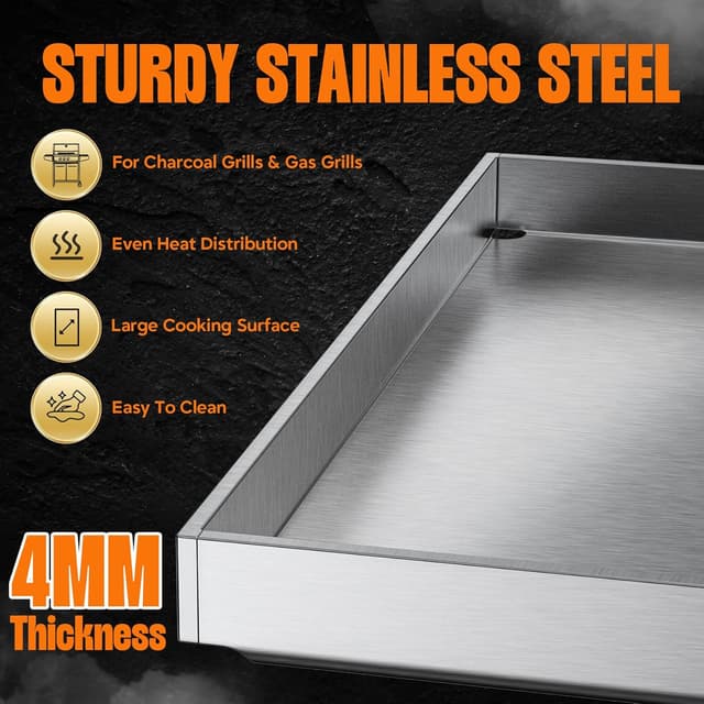 Thumbnail 2 de Onlyfire Piastra per Grill 40×30 cm