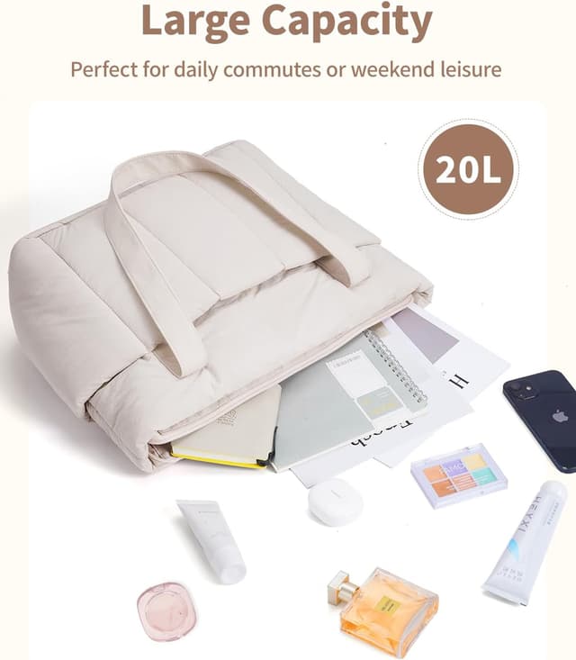 Thumbnail 3 de Narwey Large Puffer Work Tote for Women