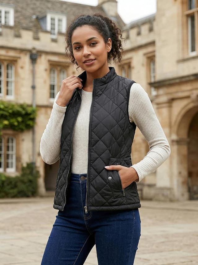 Detalle 2 de Fuinloth Quilted Vest lightweight zip gilet