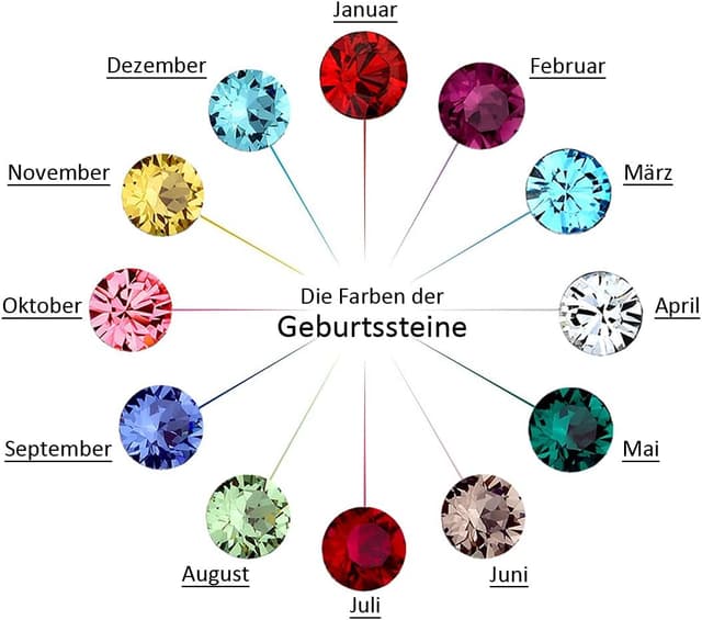 Thumbnail 5 de Elli Halskette Geburtsstein April 45 cm