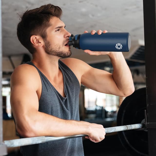 Detalle 2 de Fjbottle Edelstahl Trinkflasche 1 l