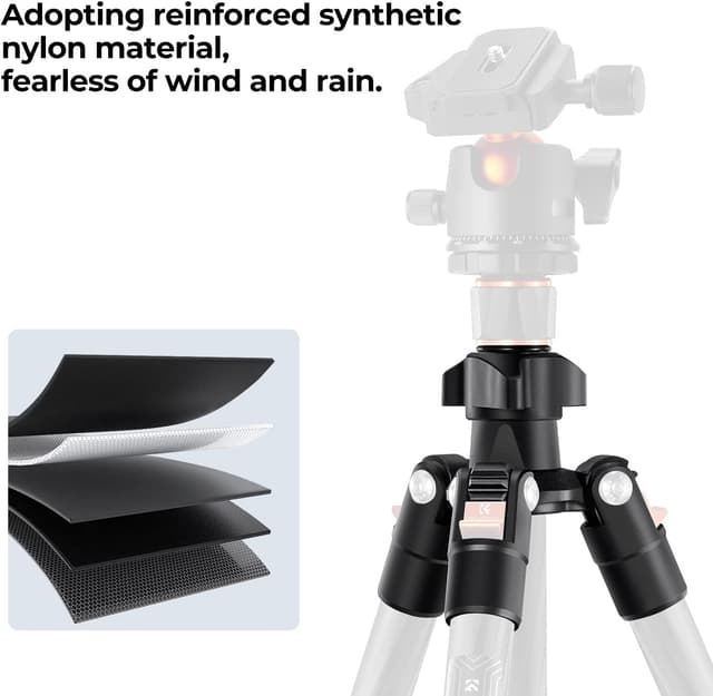 Detalle 2 de K&F CONCEPT K254C2 Kamerastativ 162 cm