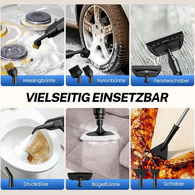 Detalle de ODSD Dampfreiniger für Haushalt & Auto 1,6 l