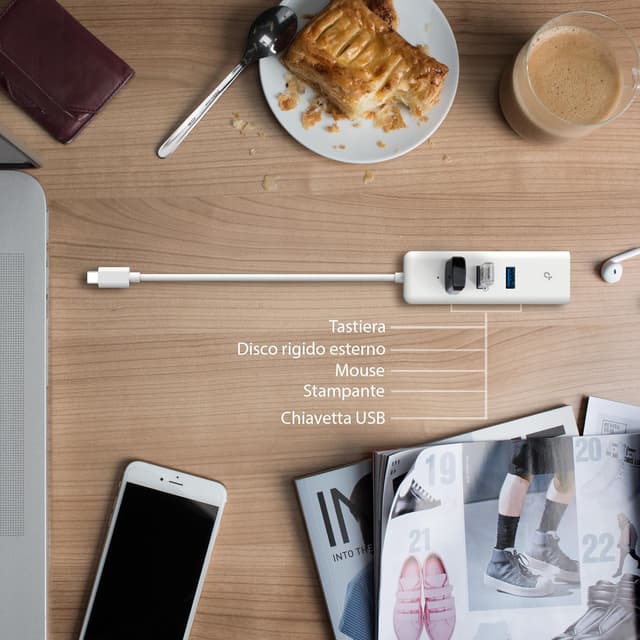 Thumbnail 4 de TP-Link UE330C Adattatore USB Ethernet 3 porte