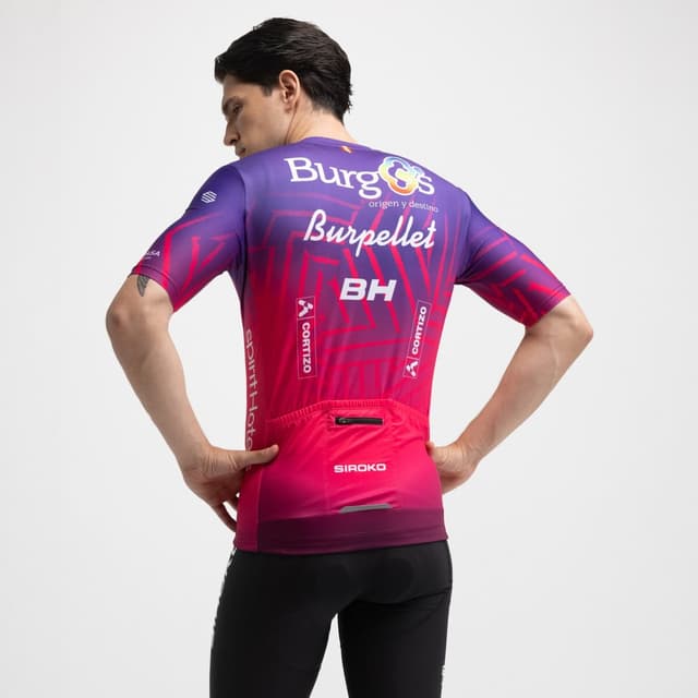 Detalle 2 de Siroko Maillot Burgos Purple de manga corta