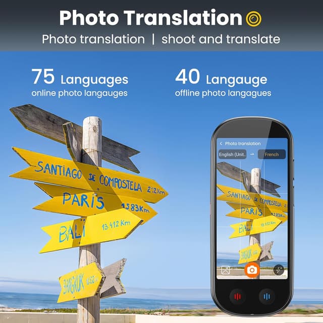 Thumbnail 4 de PEDNRJFT Language Translator Device AI offline translator