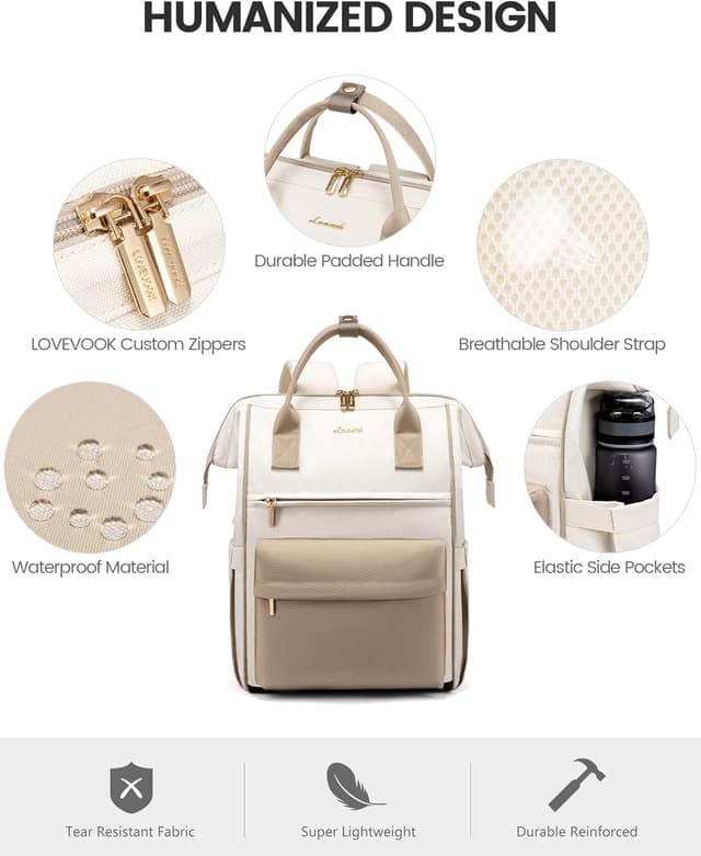 Thumbnail 4 de LOVEVOOK Rucksack Damen 15,6 Zoll 20 L