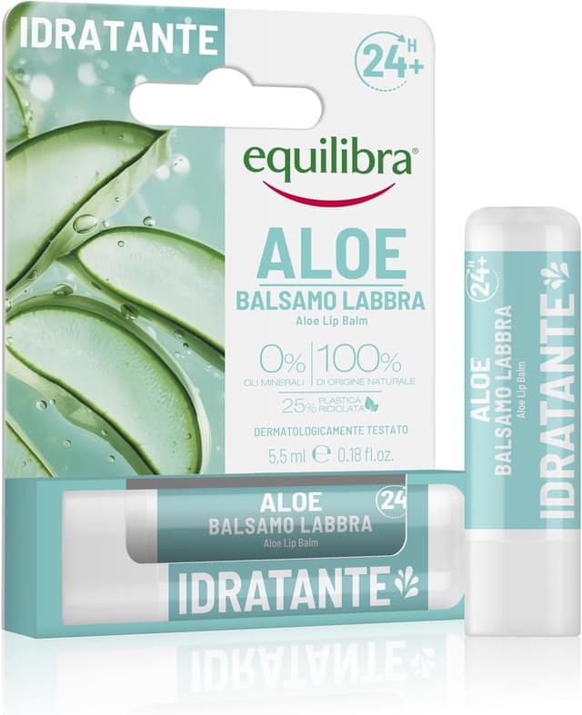 Detalle de Equilibra Viso Aloe Stick Labbra Idratante all’Aloe Vera 20% (3 x 5,5 ml)