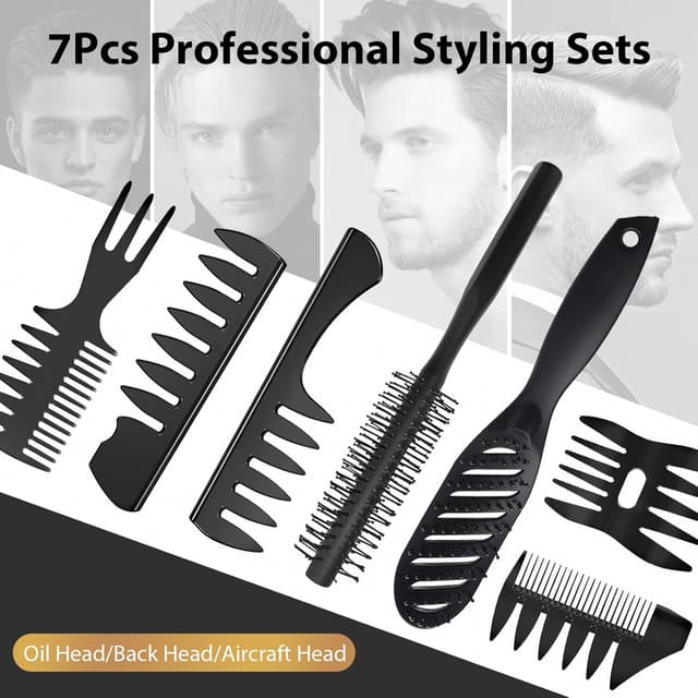 Thumbnail 6 de DUAIU Kamm Männer Styling Set 7-teilig Haarstyling