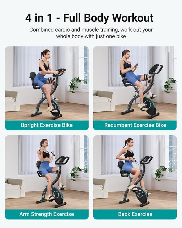 Thumbnail 6 de MERACH Multifunctional Foldable Exercise Bike with 16-Level Magnetic Resistance and Exclusive App