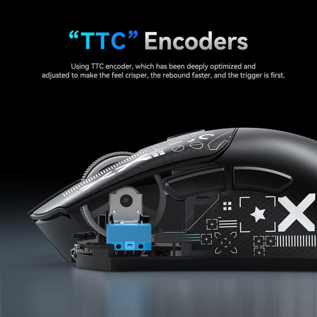 Thumbnail 6 de ATTACK SHARK R1 souris gaming 59 g