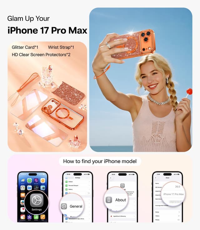 Detalle 2 de Meifigno iPhone 17 Pro Max Case 6.9"