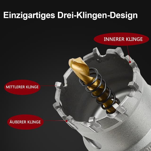 Thumbnail 2 de 51mm Lochsäge Hartmetall-Bohrer für Edelstahl