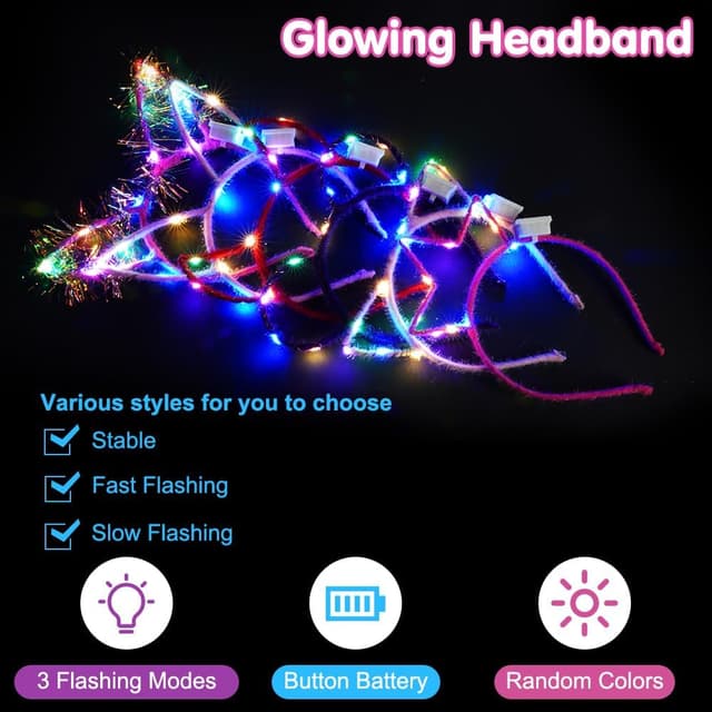 Thumbnail 3 de AYBUY LED Fasce per capelli 14 pezzi 🎀