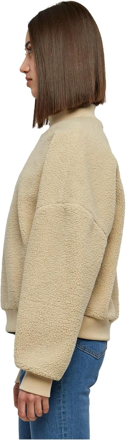 Thumbnail 5 de Urban Classics Ladies Sherpa Crewneck Oversize