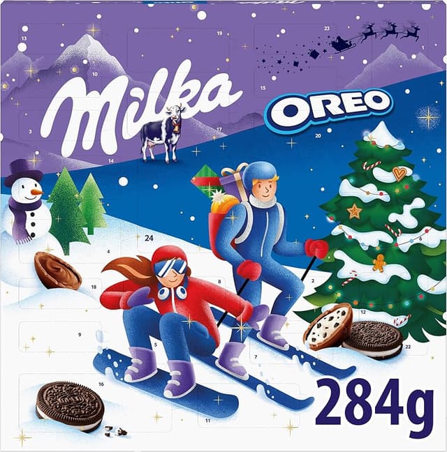 Detalle de Milka Oreo Calendario Adviento 284 g