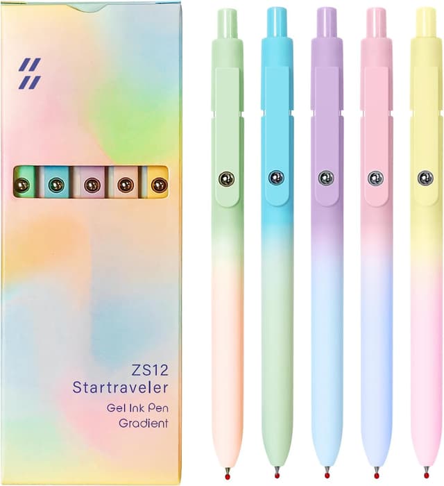 Detalle de 0,7 mm Gelstifte mit Silikongriff, 5er