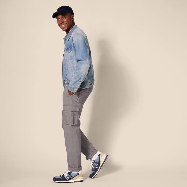 Thumbnail 4 de Cargo Pants with Stretch, Slim Fit