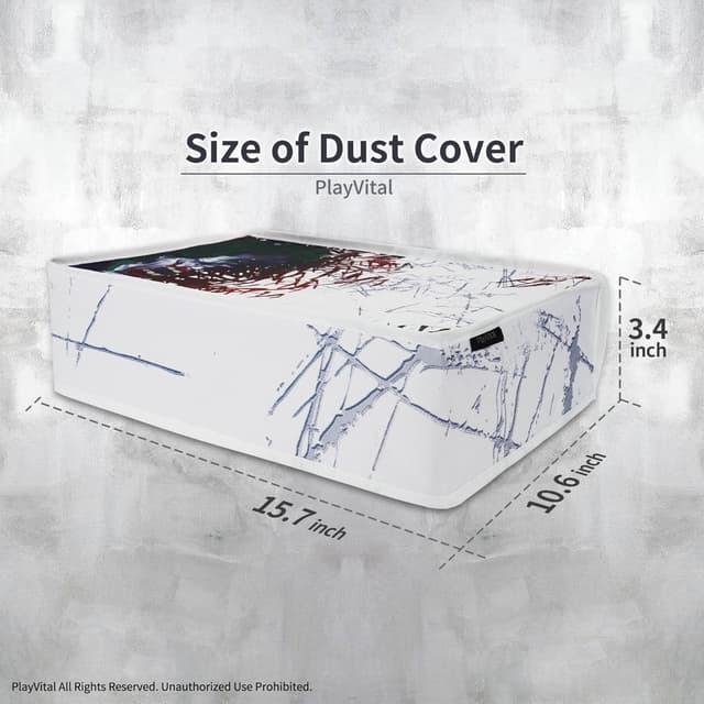 Detalle de PlayVital PS5 dust cover sleeve