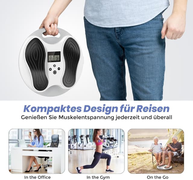 Detalle 2 de Medic Durchblutungsstimulator für Füße & Beine – EMS/TENS Fußmassagegerät mit 4 TENS-Pads