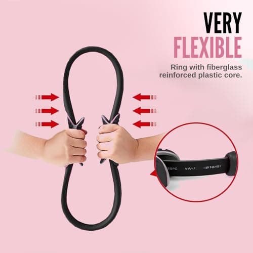 Detalle 2 de MAGIC SELECT Aro de Pilates con doble asa (anillo de yoga) para piernas, brazos y abdomen