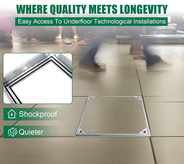 Detalle de NATOTELA recessed manhole cover 500x500mm