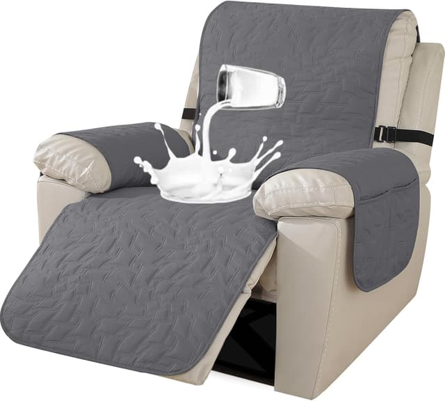 Detalle de Ystyle Funda Reclinable 1 Plaza Gris Claro