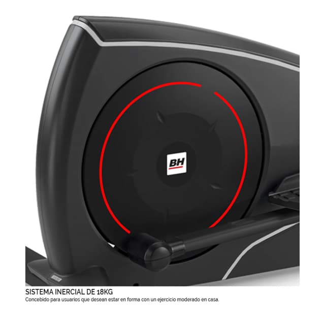 Detalle 1 de BH Fitness Crystal 2.0 elíptica 18 kg
