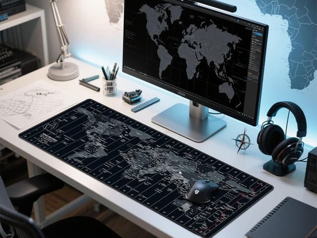 Detalle 2 de Anpollo Gaming Mouse Pad 900x400x3mm (Extended) Non-Slip Desk Mat with Precision Locked Edges