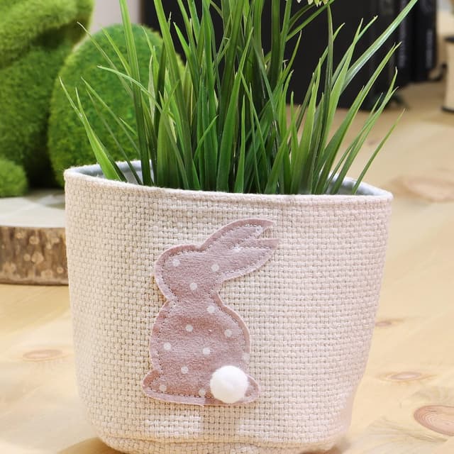 Detalle de com-four 3X Jardinières de Pâques Ø 12 cm 🌷