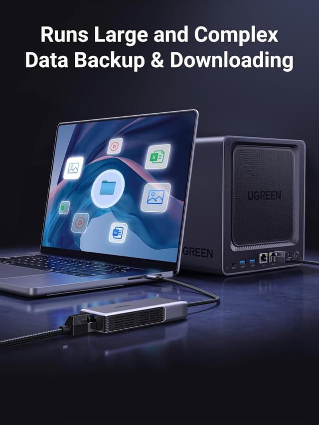 Detalle 2 de UGREEN USB C Ethernet Adapter 5Gbps