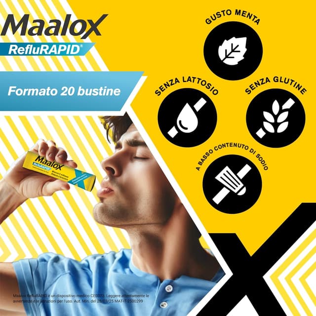Thumbnail 4 de Maalox Reflurapid 20 bustine per reflusso