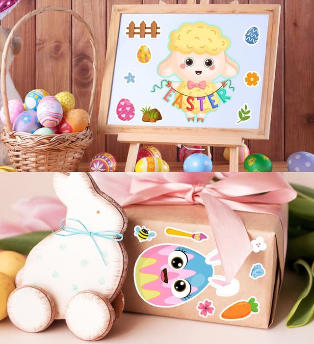 Thumbnail 5 de Easter Stickers DIY 24 Sheets