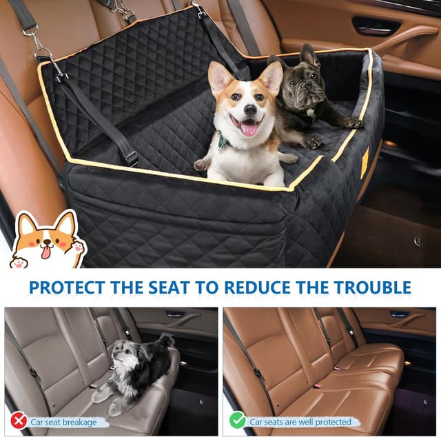 Thumbnail 6 de GL GLENSLAVE großer Hundekindersitz für Auto (Memory-Schaum) bis 100 Pfund – abnehmbar & waschbar