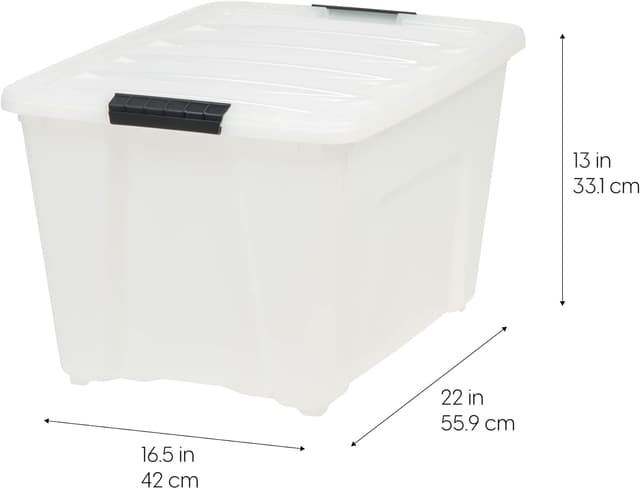 Thumbnail 1 de IRIS USA 54 QT Storage Box 4-Pack
