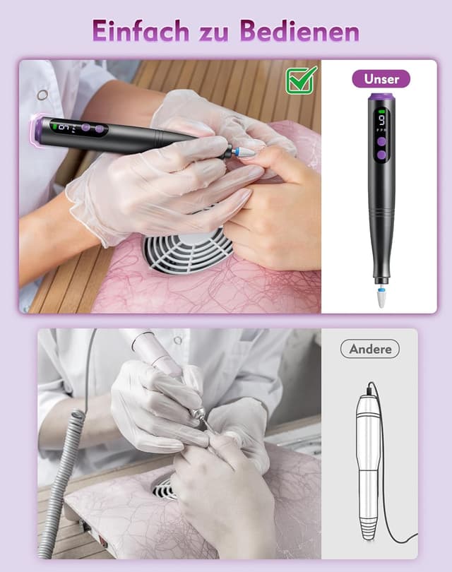 Thumbnail 6 de Elektrische Nagelfräser 1.000 bis 20.000 U/min