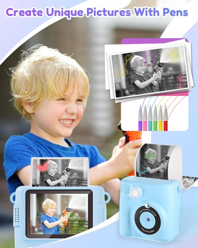 Thumbnail 4 de Instant Print Kids Camera 1080P, 32GB