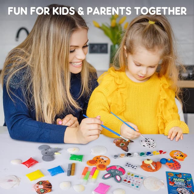 Thumbnail 6 de EPUMP Glow in the Dark Shell Painting Kit for Kids (Arts & Crafts Set)