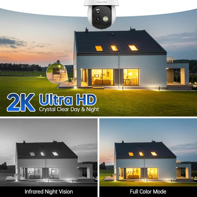 Thumbnail 4 de Solar Security Camera 2K 360° Pan-Tilt