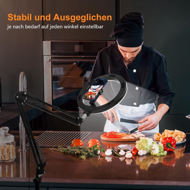 Thumbnail 5 de Evershop Ringlicht 10” Stativ