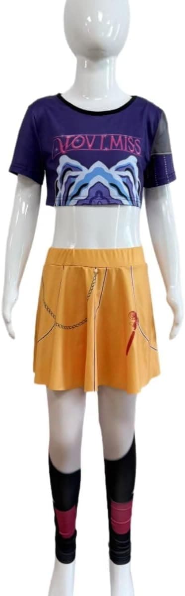 Detalle de Lgandpg Mira Girls Pop Singer Costume (T-Shirt & Pants) for Halloween and Stage-Style Play