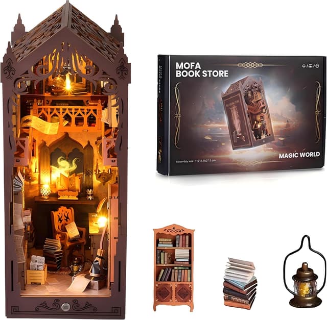 Detalle de shrike book nook DIY Buchstützen ab 14