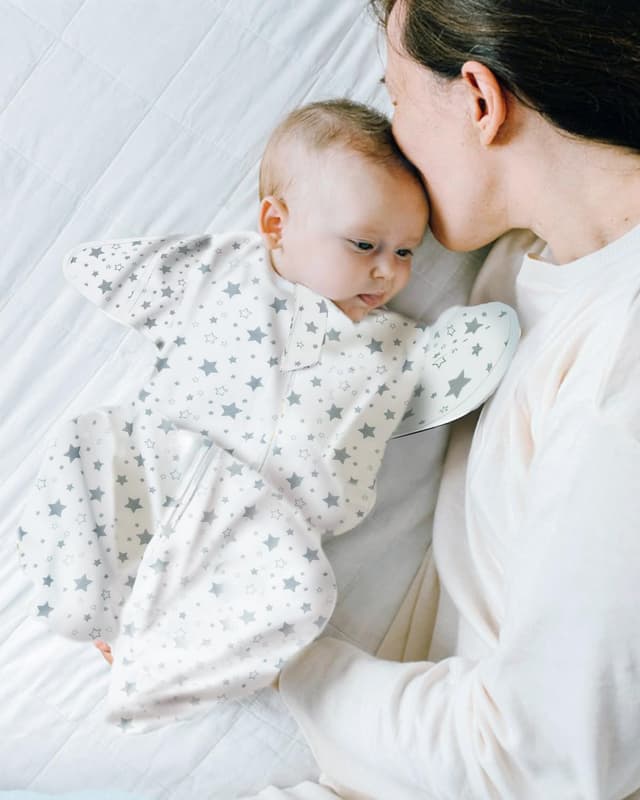 Thumbnail 6 de MOXTOYU Baby Swaddle Blanket (0.5 Tog) – 100% Cotton newborn wrap with dual zippers