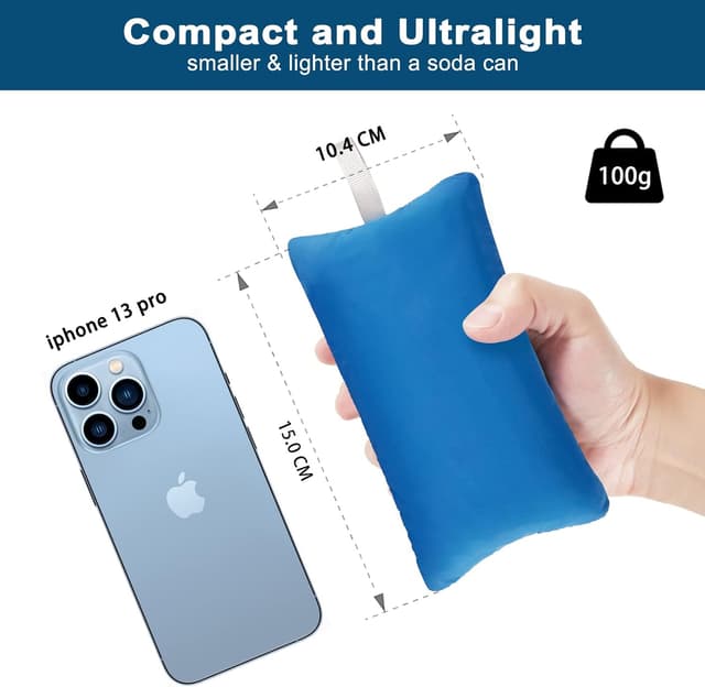 Detalle 2 de Eono Ultralight Inflatable Camping Pillow 5x3in