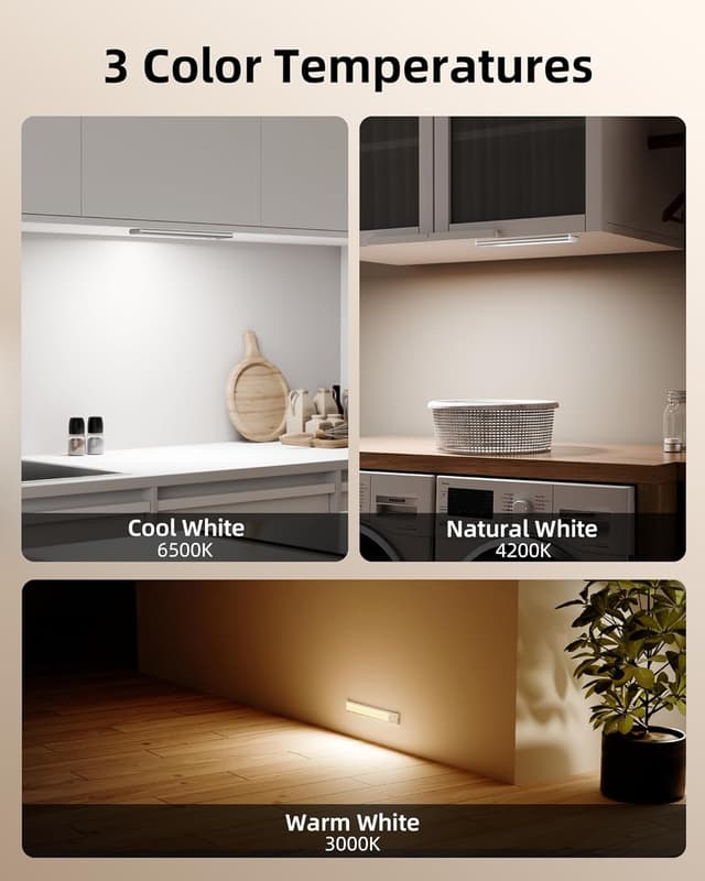 Thumbnail 6 de EZVALO Under Cabinet Kitchen Lights 1600mAh