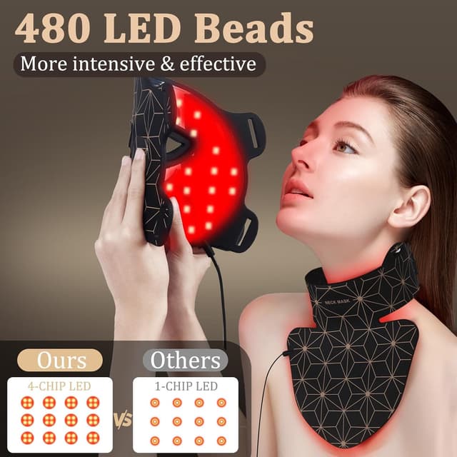 Thumbnail 2 de 850NM Red Light Therapy Mask 3000 mAh LED Skincare