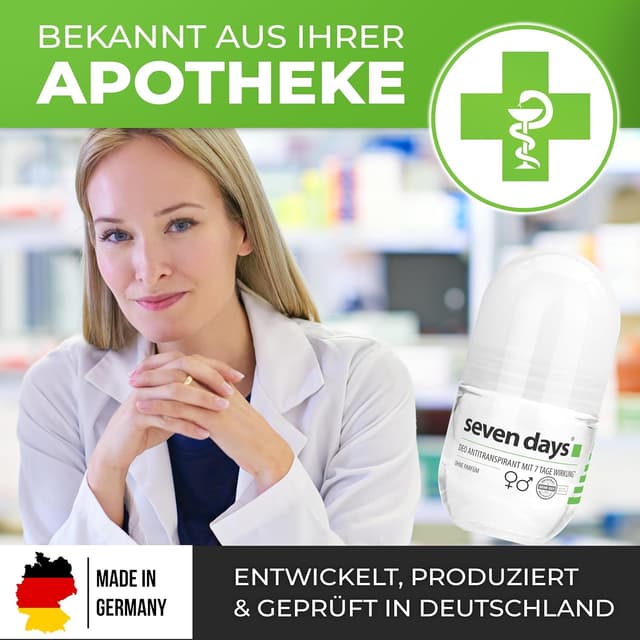 Thumbnail 4 de seven days Antitranspirant 50 ml Roll‑On gegen Schweiß ⬇